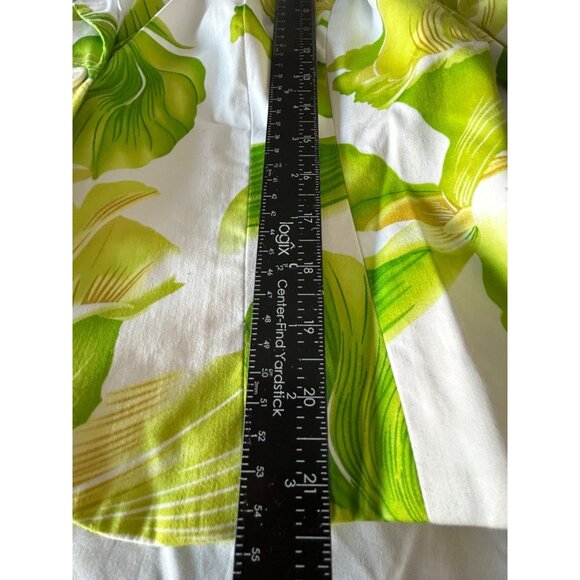 Tropical Leaf Print Womens Blazer Jacket - 3/4 Sleeve - Button Closure - Stylish - Picture 9 of 10